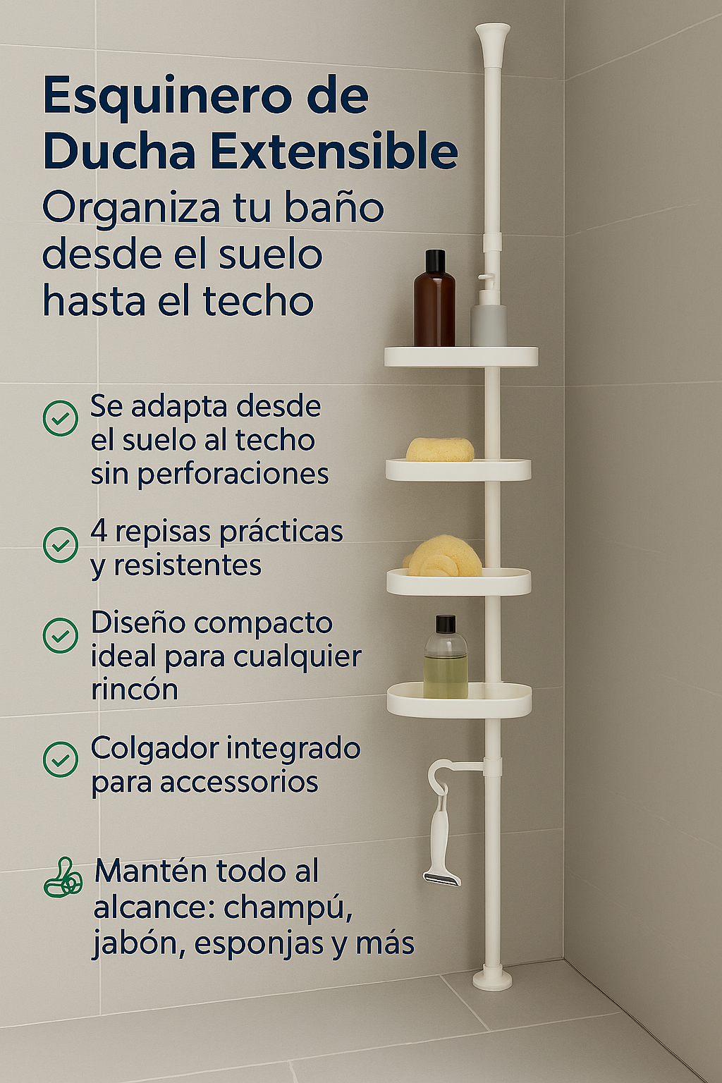 Organizador de Baño 4 Niveles🛁
